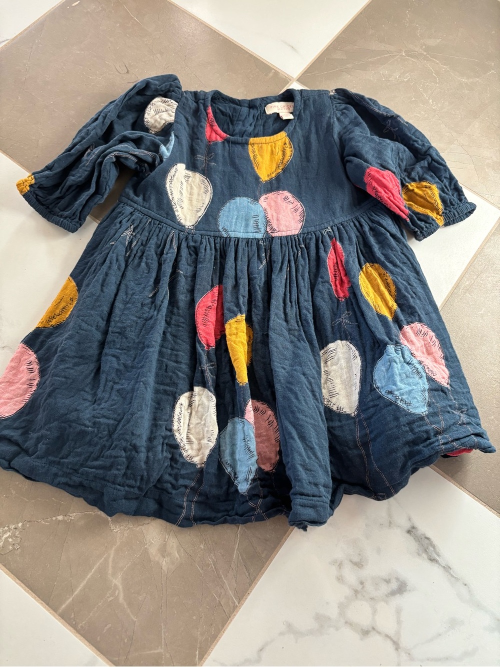 Pink chicken birthday balloon dress